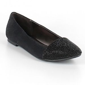 Never worn black sparkle flats!